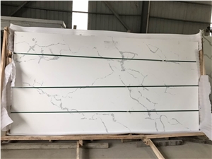 Artificial Classic White Quartz Calacatta Ms7011