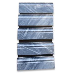 Bardiglio Gray 4x12 Baseboard Crown Molding