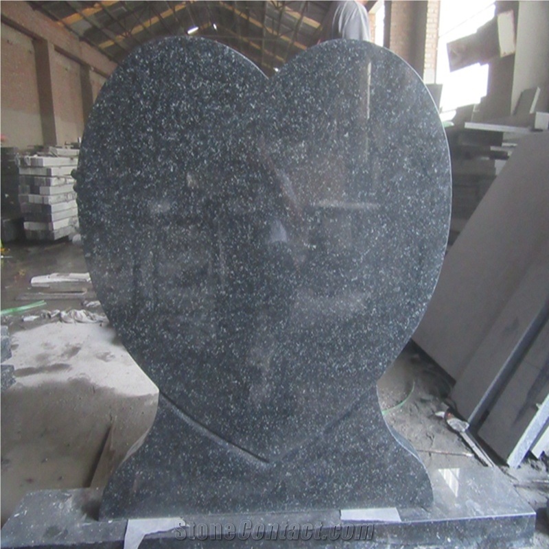 Beida Green Heart Shaped Headstone Granite