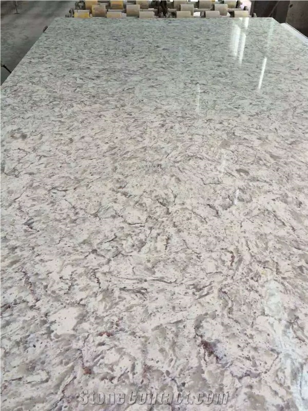 Caesar Quartz Artificial Stone Kitchen Countertop