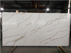 Calacatta Gold Quartz Stone Slab