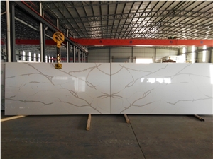 Calacatte Gold Quartz Wall Covering Tile Ms7283