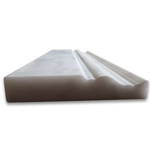 Carrara White 4x12 Baseboard Crown Molding Honed