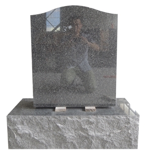 Cheap Upright Britz Grey Headstone
