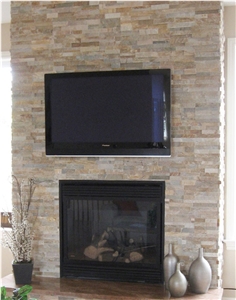 China White Quartz Slate Culture Stacked Stone