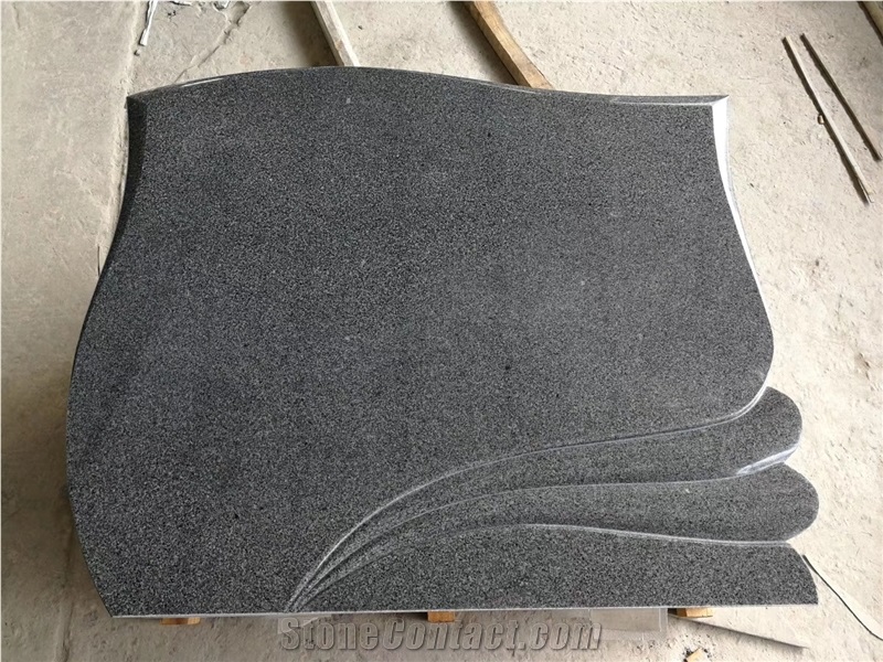 Croatian Style Grey Granite Tombstones
