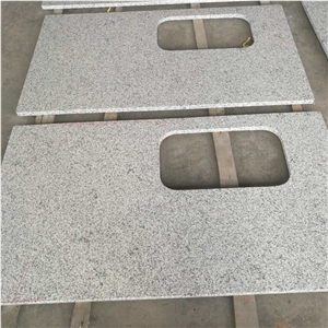 G655 Rice White Granite 49x19 Curve Vanity Top