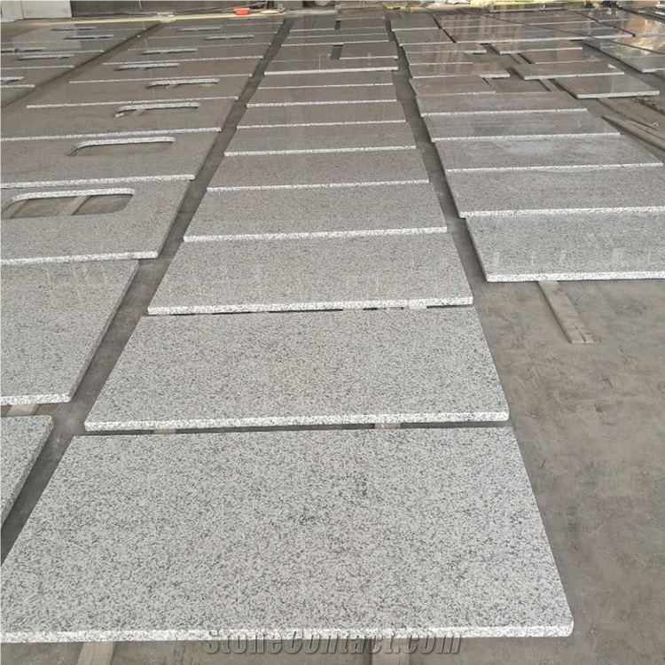 G655 Rice White Granite 49x19 Curve Vanity Top