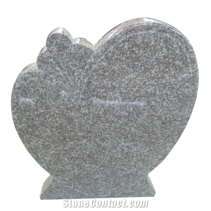 G664 Granite Heart Shaped Monuments Tombstone