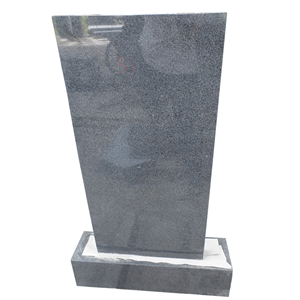 Granite Tombstone Black Gravestone Russian Style