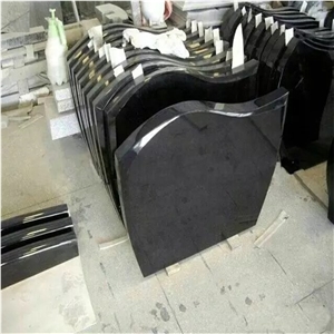 Green Granite for Upright Headstones with Cross