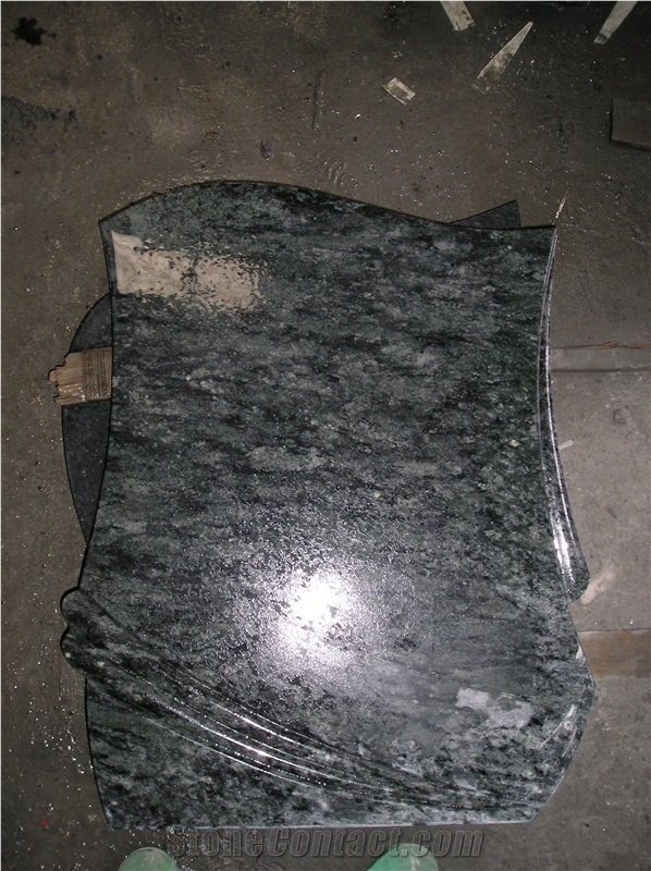 Half Heart Dream Color Platinum for Headstones
