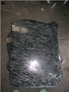 Half Heart Dream Color Platinum for Headstones