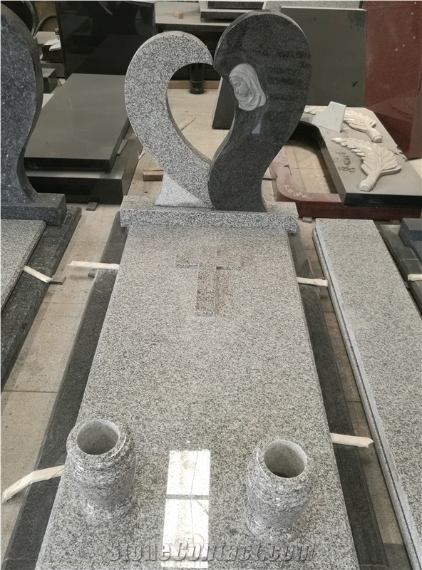 Heart and Cross Tombstones/Monuments