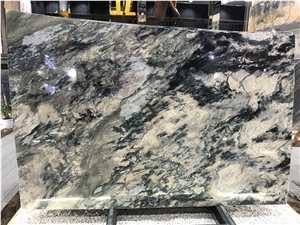High-Grade Multicolor Quartzite Slabs Phoenix Green
