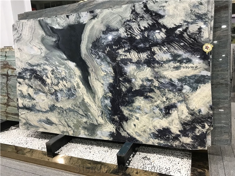 High-Grade Multicolor Quartzite Slabs Phoenix Green