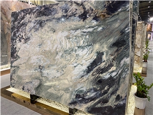 High-Grade Multicolor Quartzite Slabs Phoenix Green