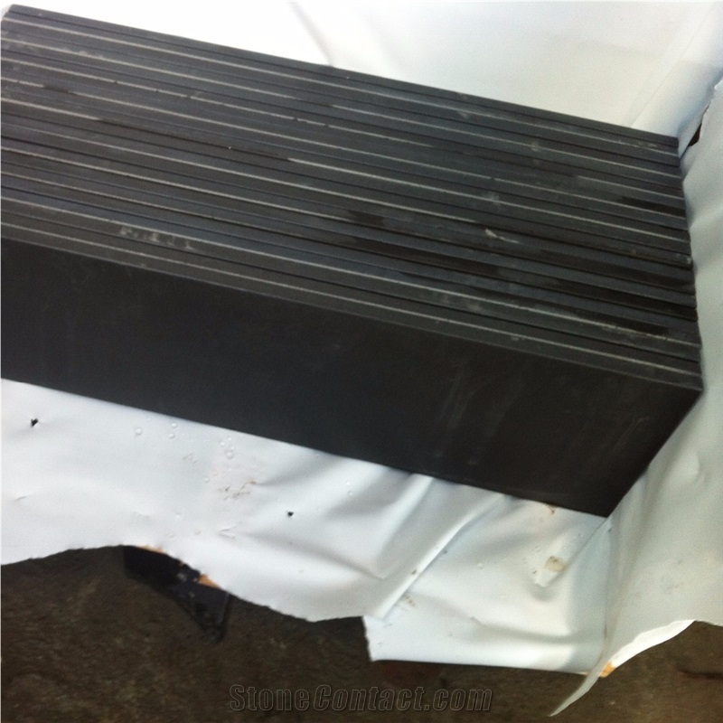 Honed Mongolia Black Granite Window Sills