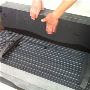 Honed Mongolia Black Granite Window Sills
