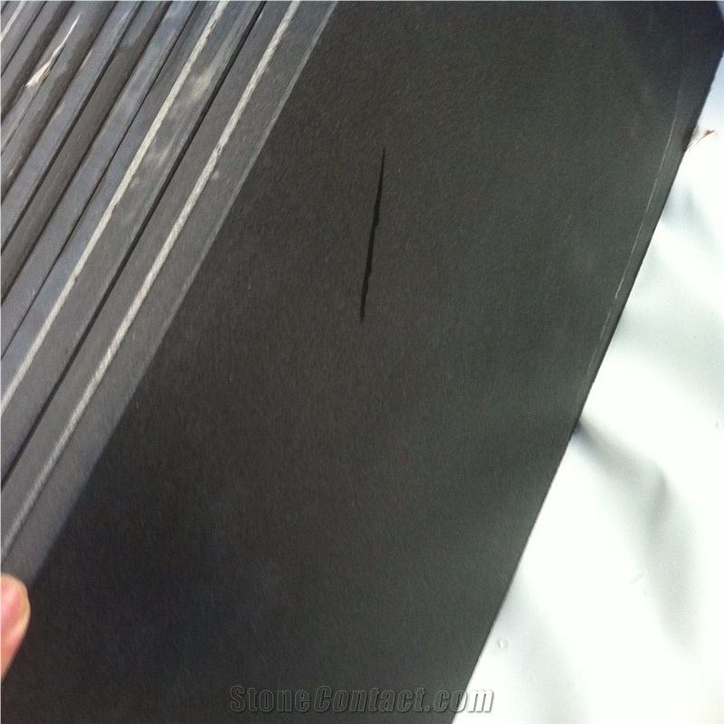 Honed Mongolia Black Granite Window Sills