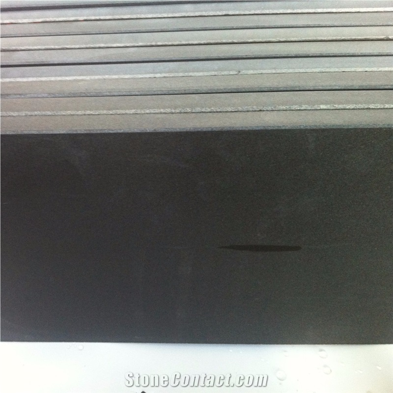 Honed Mongolia Black Granite Window Sills