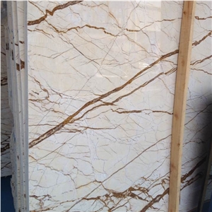 Import Sofitel Gold Marble Pattern Slabs