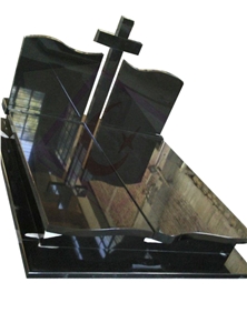 Indian Black Granite for Double Monuments
