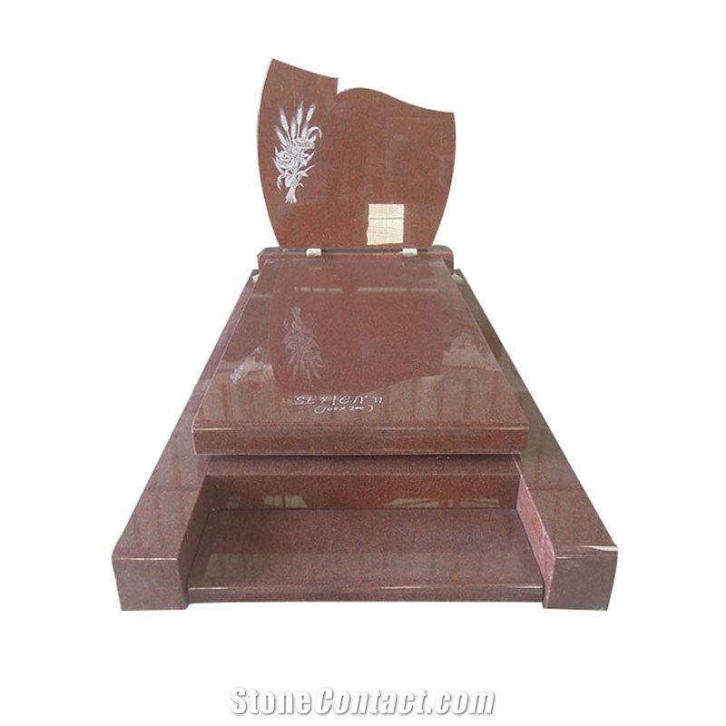Indian Red Granite Grave Monuments