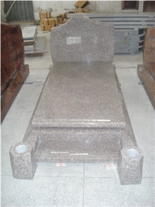 Light Red Granite for Upright Headstone