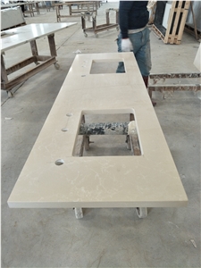 Marjan Beige Engineered Quartz Countertops Ms6805