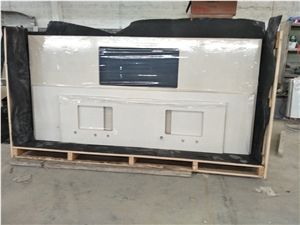 Marjan Cream Quartz Stone for Vanitytop Ms6805