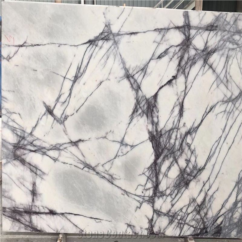 Milas Lilac White Marble Slabs Floor Covering