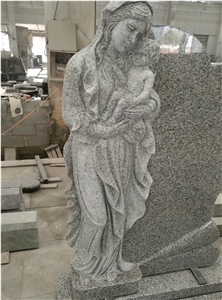 Monument Design with Light Grey Granite