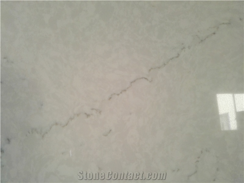Most Popular Ms6201 Carrara Artificial Quartz Slab