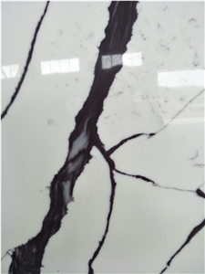 Ms7388 Purple Calacatta Quartz Stone Slabs