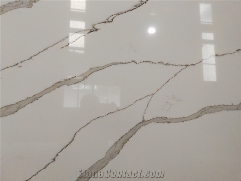 Ms7401 Quartz Wall Covering Calacatta Gold Slabs
