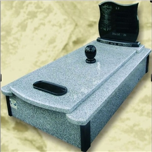 Poland Style Absolute Black Granite Monuments