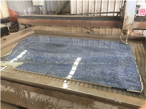 Polished Azul Bahia Granite Slab