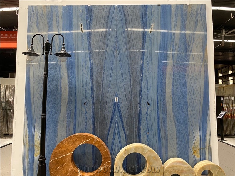 Polished Azul De Macaubas Quartzite for Wall