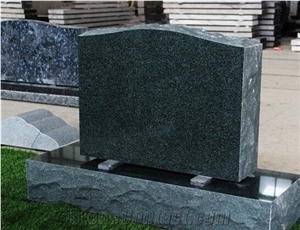 Polished Forest Green Granite Headstones