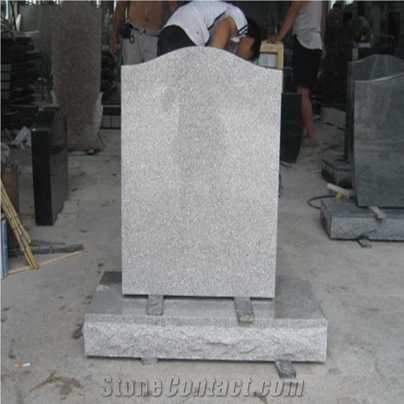 Polished Grey Granite for Rectangle Headstones