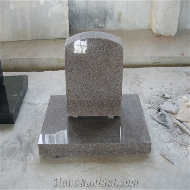 Polished Grey Granite for Rectangle Headstones