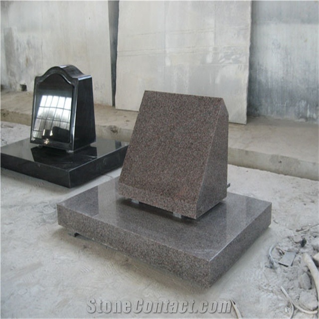 Polished Grey Granite for Rectangle Headstones