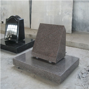 Polished Grey Granite Monument Design