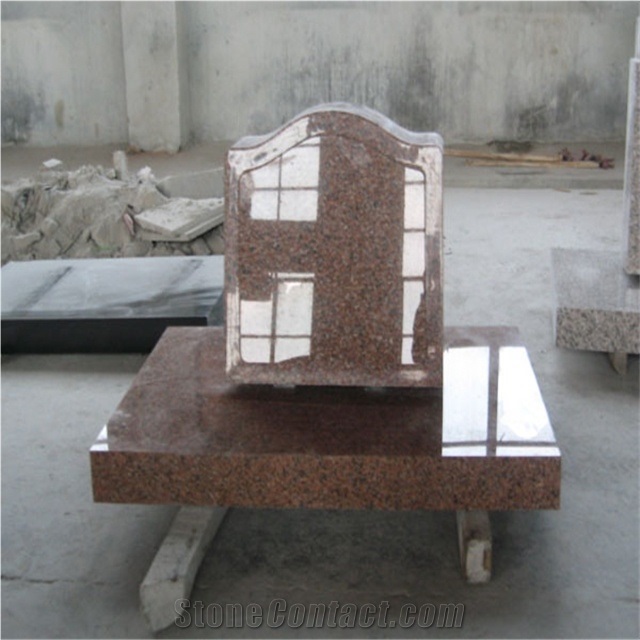 Polished Grey Granite Monument Design