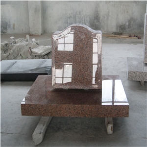 Polished Grey Granite Monument Design