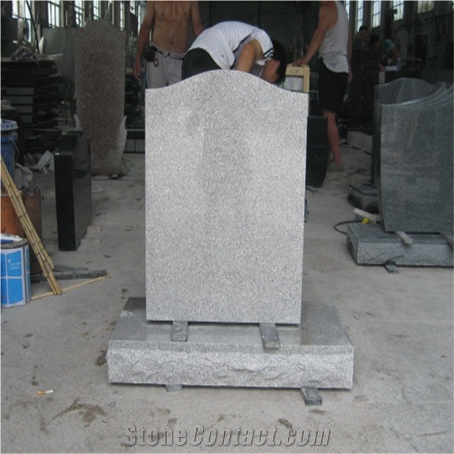 Polished Grey Granite Monument Design