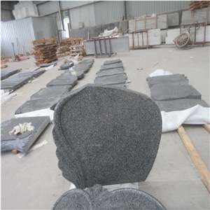 Polished Grey Heart Shape Headstones