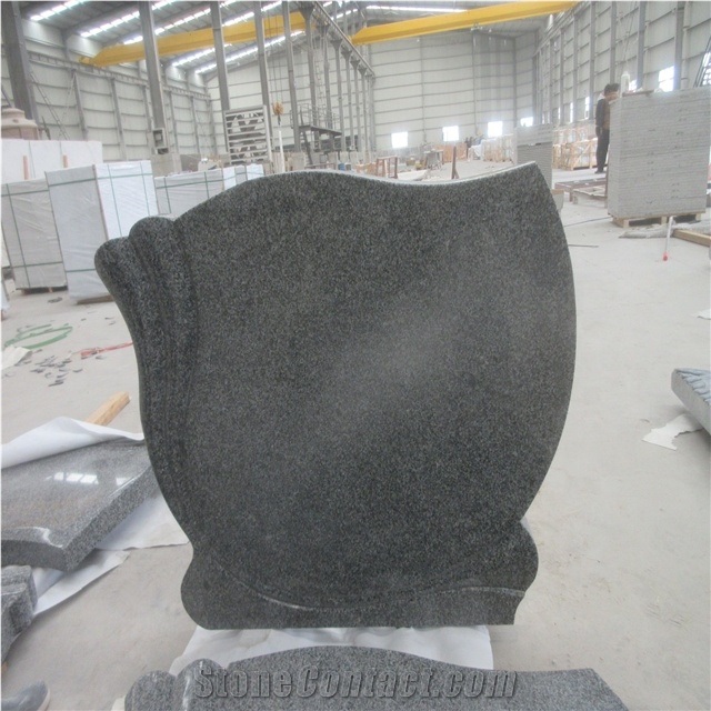 Polished Grey Heart Shape Headstones