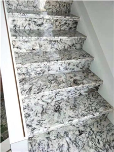 Polished Ice Blue Granite for Staircase